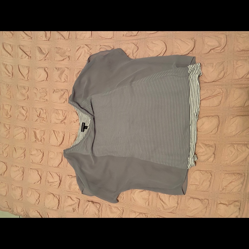 Grey semi dressy shirt